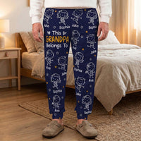 This Grandpa Belongs To Doodle - Personalized Sweatpants, Lounge Pants With Pockets