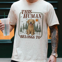 This Human Belongs To - Vintage Version - Personalized Shirt