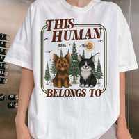 This Human Belongs To - Vintage Version - Personalized Shirt
