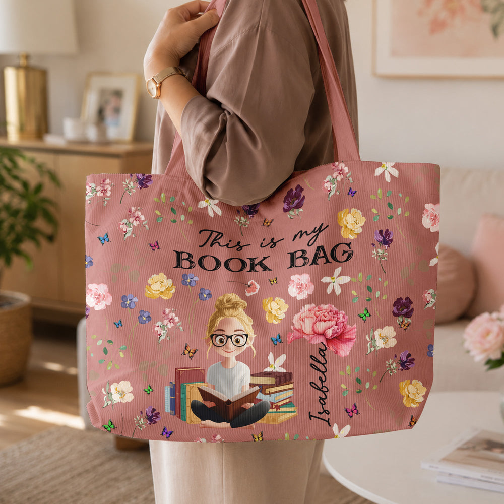 This Is My Book Bag - Personalized Tote Bag