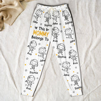This Mommy Belongs To Doodle - Personalized Sweatpants, Lounge Pants With Pockets