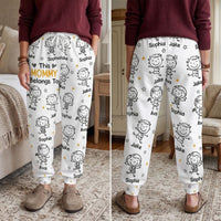 This Mommy Belongs To Doodle - Personalized Sweatpants, Lounge Pants With Pockets