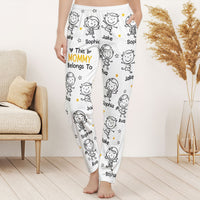 This Mommy Belongs To Doodle - Personalized Sweatpants, Lounge Pants With Pockets