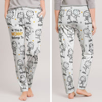 This Mommy Belongs To Doodle - Personalized Sweatpants, Lounge Pants With Pockets