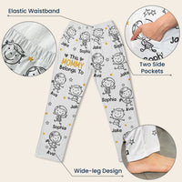 This Mommy Belongs To Doodle - Personalized Sweatpants, Lounge Pants With Pockets
