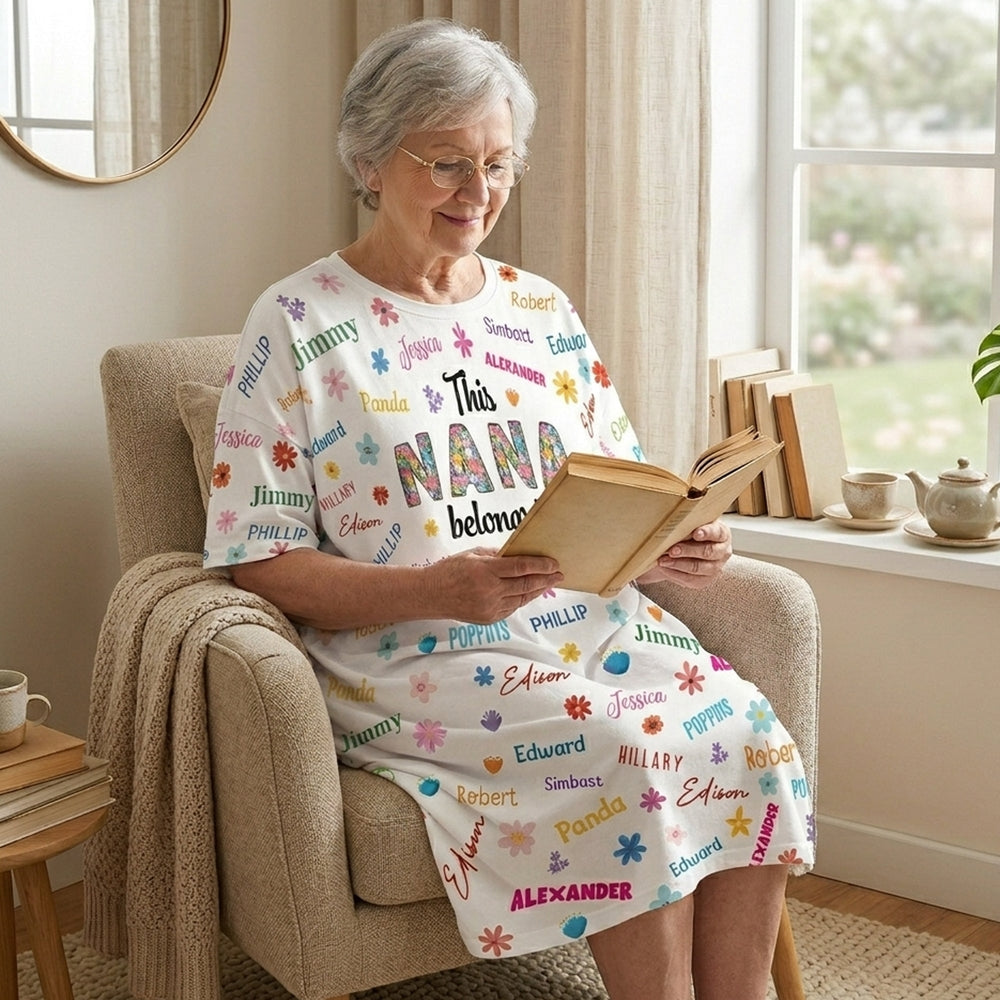 Mother's Day Gifts, This Nana Belongs To - Personalized Pajamas