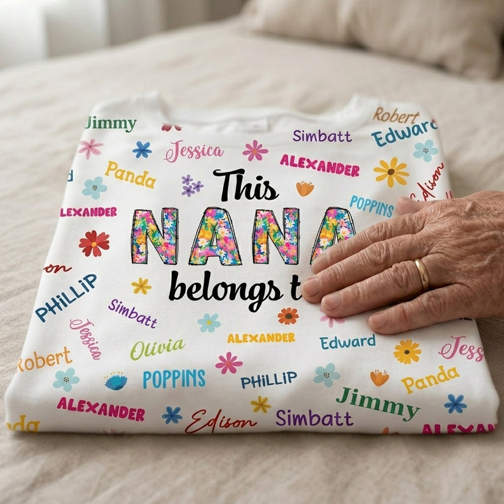 Mother's Day Gifts, This Nana Belongs To - Personalized Pajamas