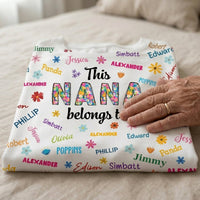 Mother's Day Gifts, This Nana Belongs To - Personalized Pajamas