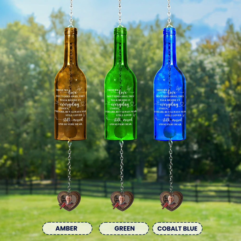 Those We Love Don't Go Away Remembrance - Personalized Wind Chime | Memorial Keepsake Gift