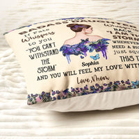 To My Badass Daughter I Love You - Personalized Pillow