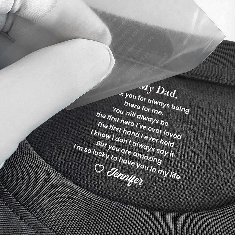 To My Dad Gift For Dad Grandpa Thank You Gift - Personalized Shirt