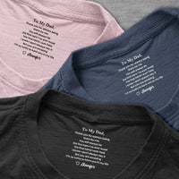 To My Dad Gift For Dad Grandpa Thank You Gift - Personalized Shirt