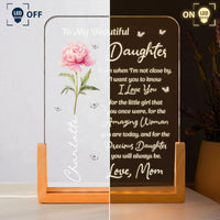 To My Daughter From Mom Dad - Personalized Night Light