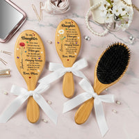 To My Daughter I Want You To Know I Love You - Personalized Hair Brush