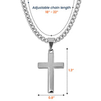 To My Son Be Strong & Courageous Bible Verse - Personalized Necklace