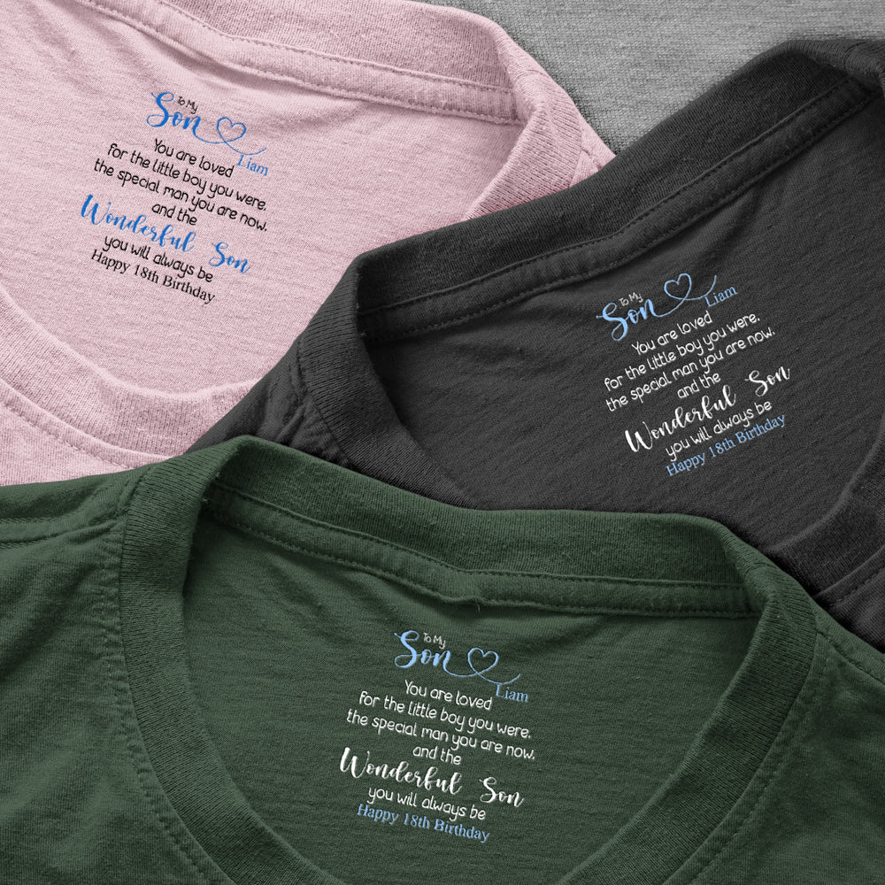 To My Son You Are Loved Wonderful Son Gift For Him - Personalized Shirt
