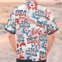 USA 250th Birthday Eagle Patriotic - Personalized Hawaiian Shirt