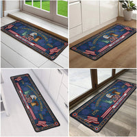 USA 250 Years Of Freedom Faux Pattern - Personalized Runner Rug