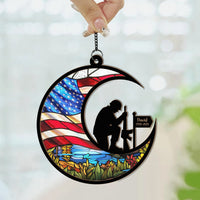 Veteran Memorial 250th Anniversary Tribute - Personalized Window Hanging Suncatcher