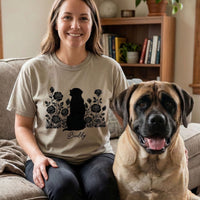 Vintage Dog Floral - Personalized Shirt
