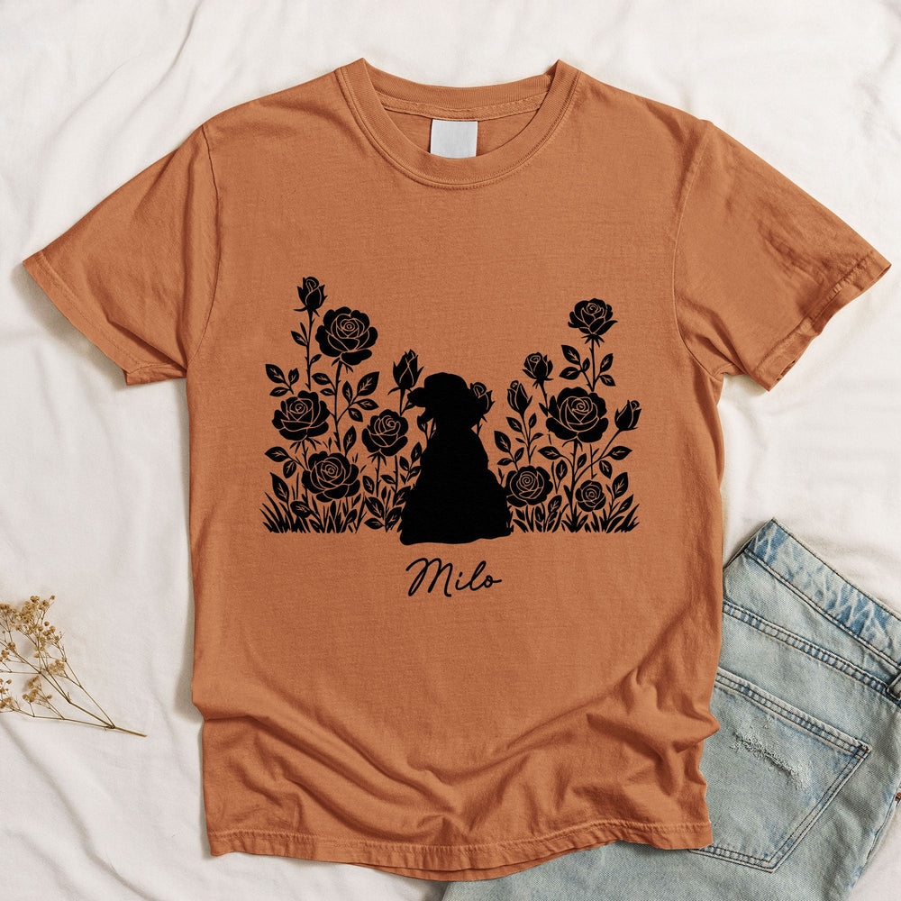 Vintage Dog Floral - Personalized Shirt