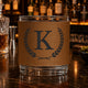 Vintage Monogram Custom Name - Personalized Whiskey Glass