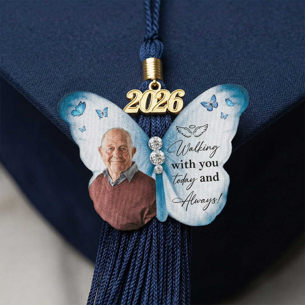 Walking With You Today And Always - Personalized Brooch