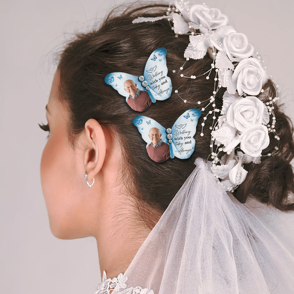 Walking With You Today And Always - Personalized Brooch