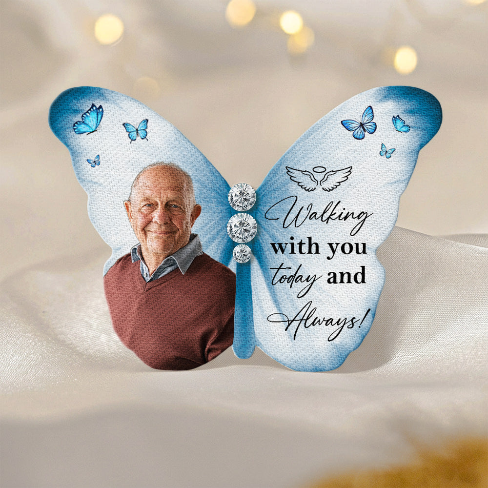 Walking With You Today And Always - Personalized Brooch