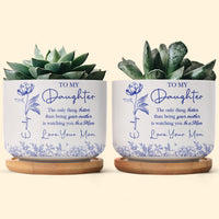 Watching Daughter Be A Mom Mother's Day Gift For Daughter - Personalized Ceramic Plant Pot