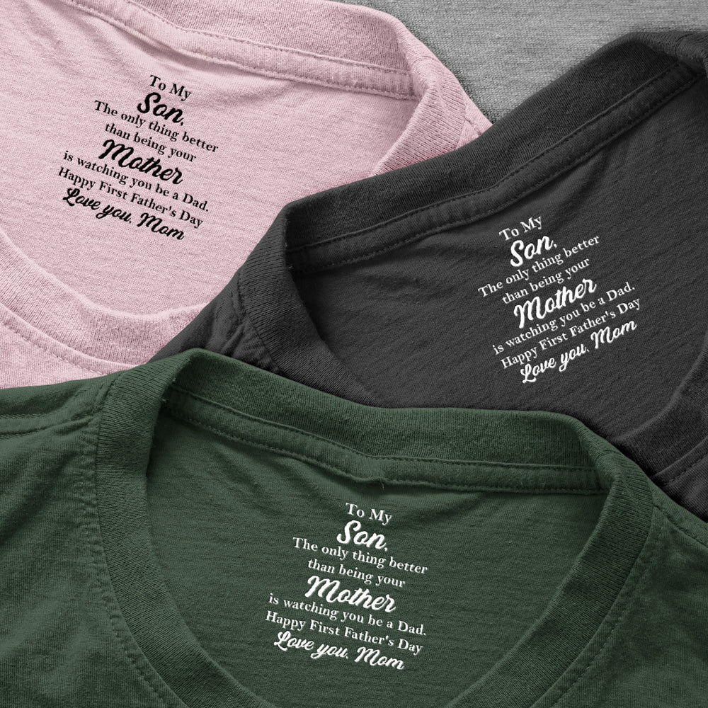 Watching You Be A Dad - Father's Day Gift, 1st Gifts For New Dad, Son, Husband - Personalized Shirt