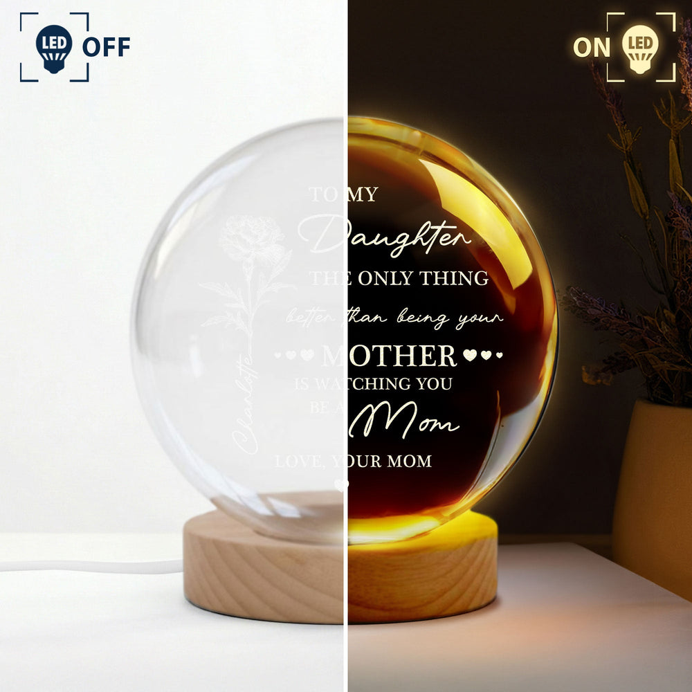 Watching You Be A Mom, Mother's Gift For Her, Daughter, Sister, Wife - Personalized Night Light
