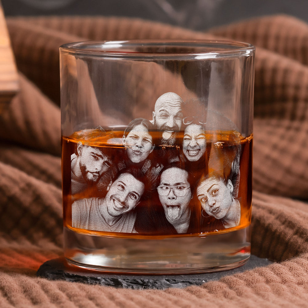 Father's Day Gifts, We Love You Every Day - Personalized Whiskey Glass With Photo