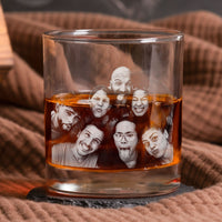 Father's Day Gifts, We Love You Every Day - Personalized Whiskey Glass With Photo
