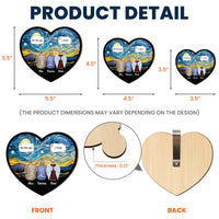 We Miss You I'm Always With You - Personalized Wooden Car Visor Clip