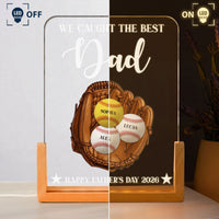We Caught The Best Dad, Father's Day - Personalized Night Light