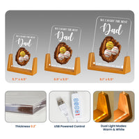 We Caught The Best Dad, Father's Day - Personalized Night Light
