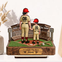 We Caught The Best Mom, Dad - Personalized Wooden Plaque