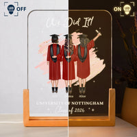 We Did It Graduation Friend Group Gift - Personalized Night Light