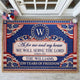 We'll Serve The Lord - 250 Years Of Freedom - Personalized Doormat