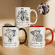 We Love You Father's Day Gift For Him Photo Sketch Line Art - Personalized Mug