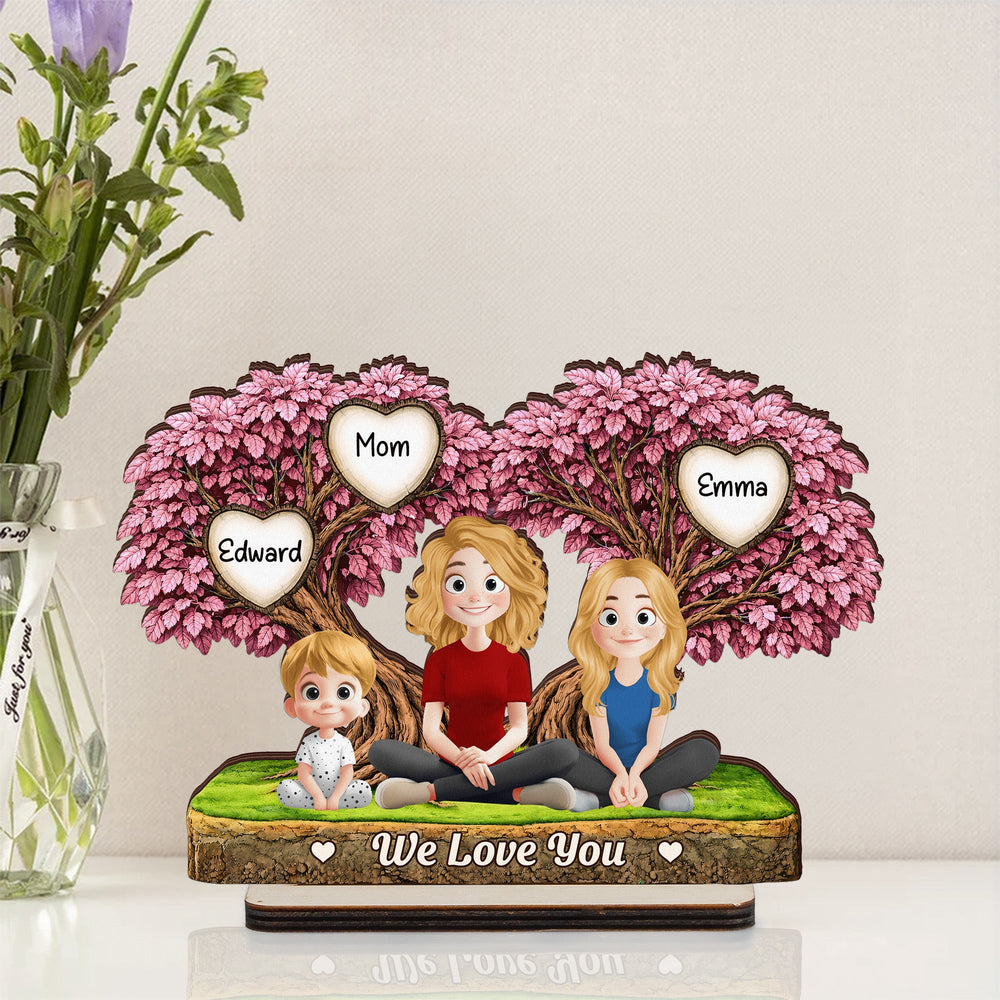 We Love You Mother's Day Gift For Her, Wife, Mom - Personalized Wooden Plaque
