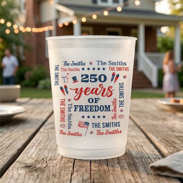 We The People Like To Party Family Name - Personalized Cups