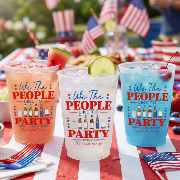 We The People Like To Party - Personalized Cups