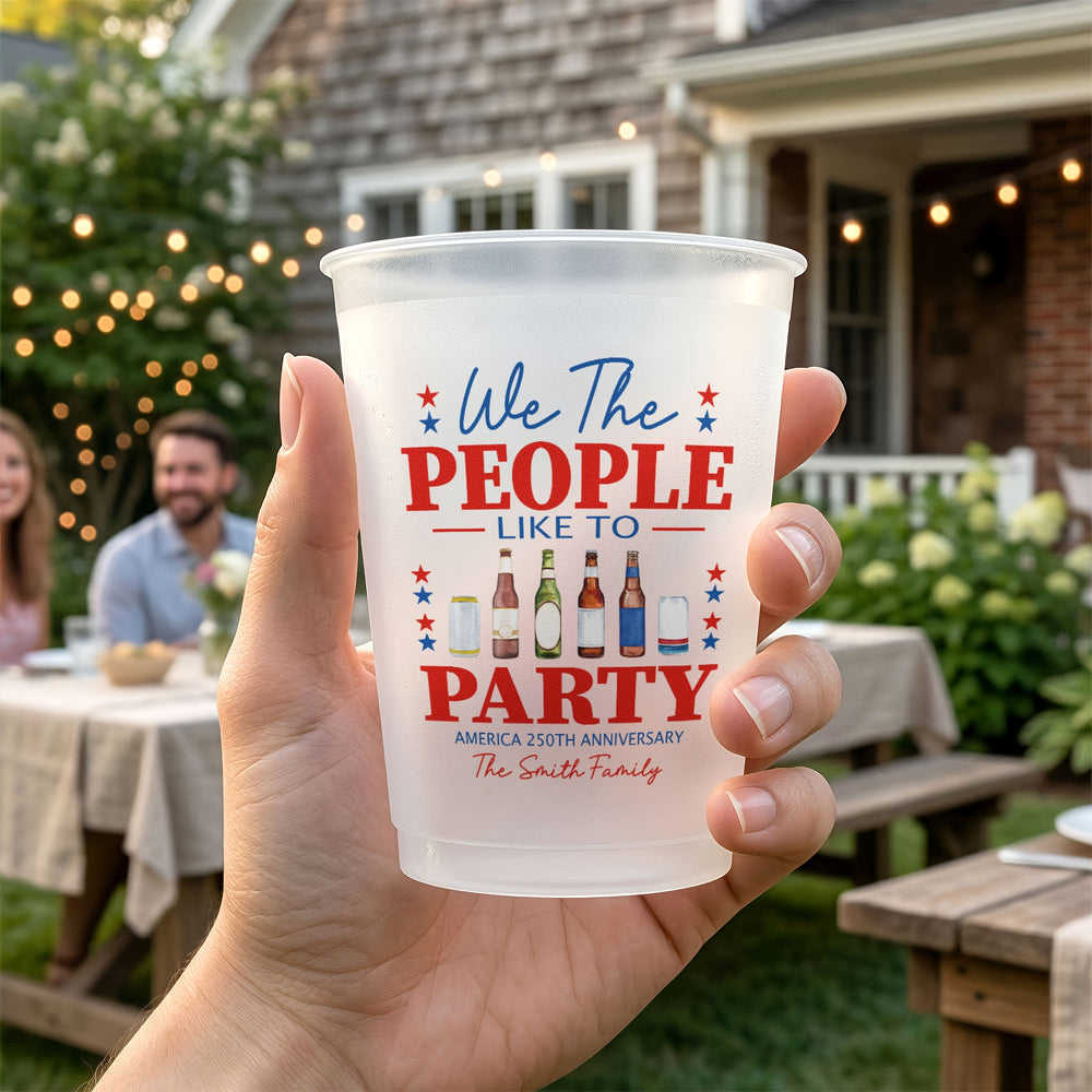 We The People Like To Party - Personalized Cups