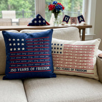 We The People Patriotic Repeating Name - Personalized Pillow Cover