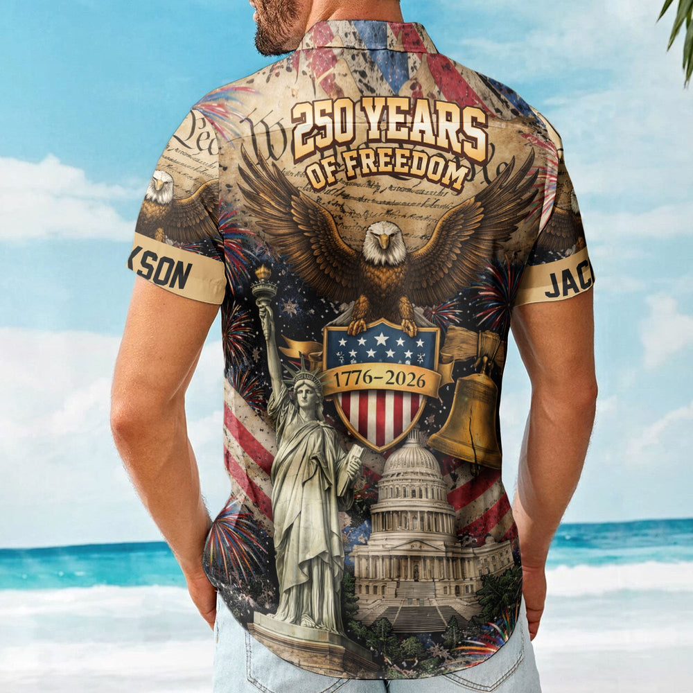 We The People Usa 250th Anniversary - Personalized Hawaiian Shirt