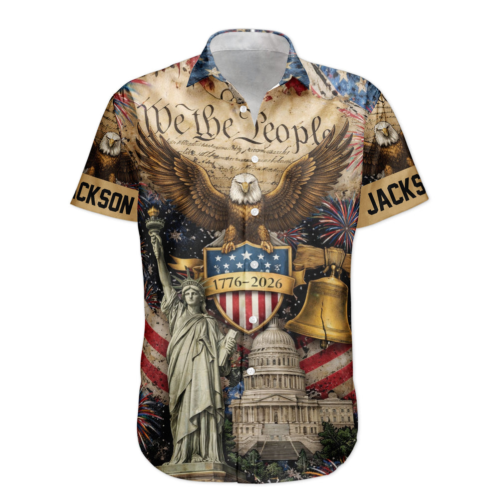 We The People Usa 250th Anniversary - Personalized Hawaiian Shirt