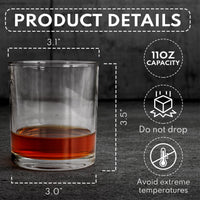 We're Hooked On Daddy Custom Kids' Names - Personalized Whiskey Glass
