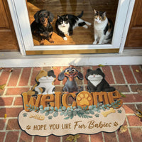 Welcome Hope You Like Dogs - Personalized Doormat
